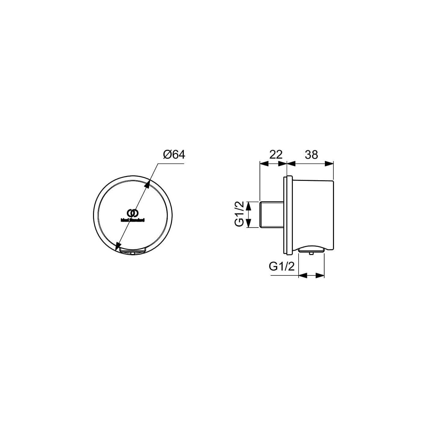 Zestaw Natryskowy Connect Air Z Deszczownicą Chrom A7574AA Ideal Standard