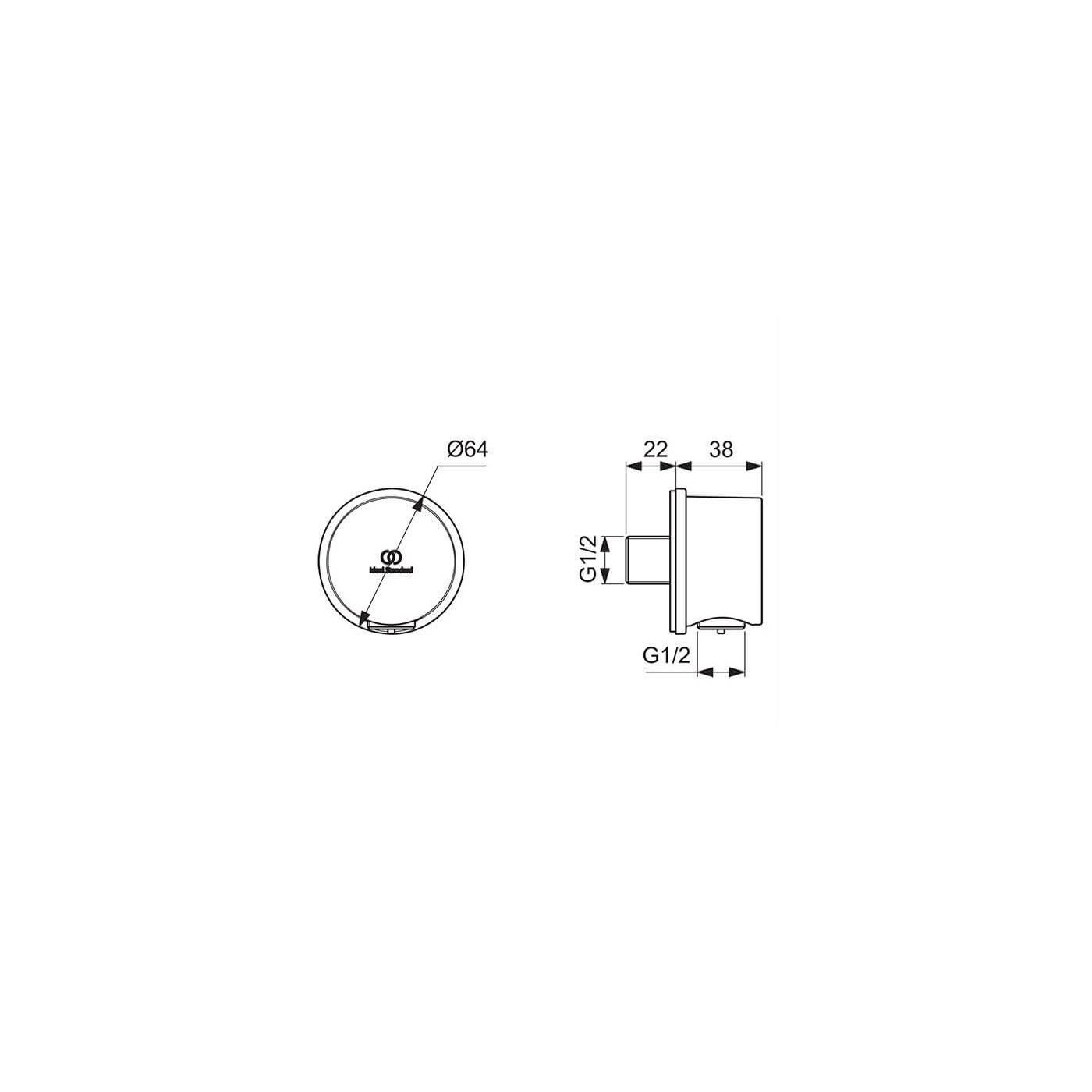 Zestaw Prysznoicowy Ceratherm T25 Chrom A7598AA Ideal Standard