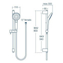 Zestaw Prysznoicowy Ceratherm T25 Chrom A7598AA Ideal Standard