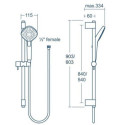 Zestaw Prysznicowy Ceratherm C100 Chrom A7599AA Ideal Standard