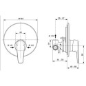 System Prysznicowy Cerafine Chrom BD187AA Ideal Standard