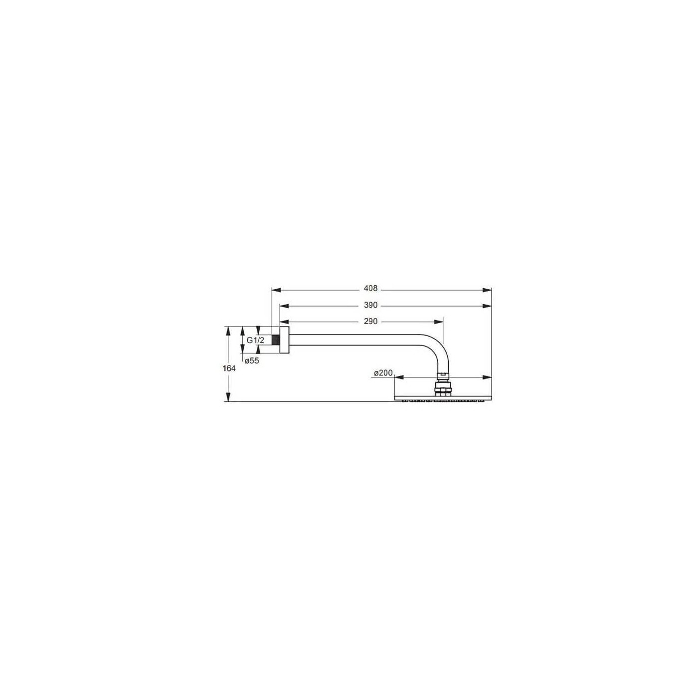 System Prysznicowy Cerafine Chrom BD187AA Ideal Standard