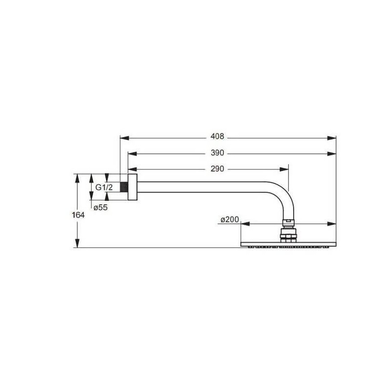 System Prysznicowy Cerafine Chrom BD187AA Ideal Standard