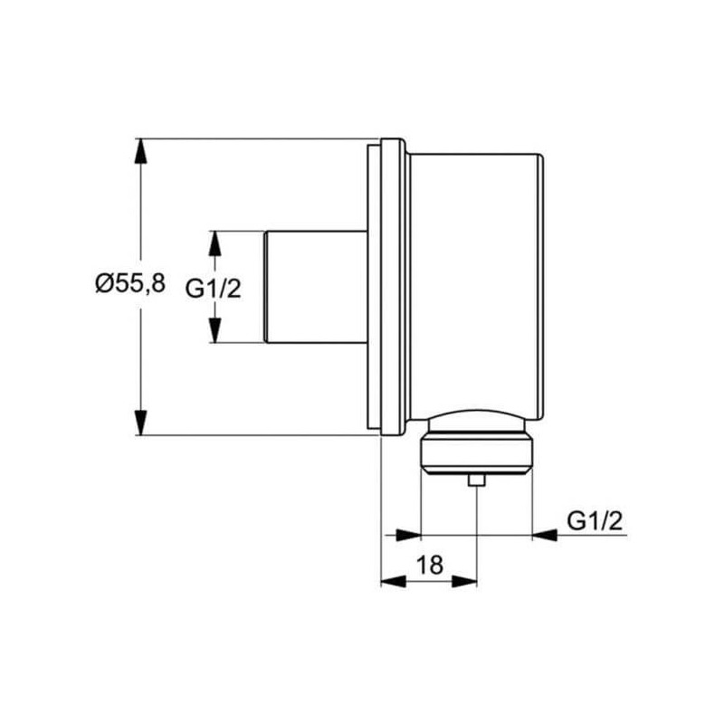 Zestaw Prysznicowy Alpha Chrom BD188AA Ideal Standard