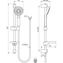Zestaw Natryskowy Cerafine Chrom BD189AA Ideal Standard