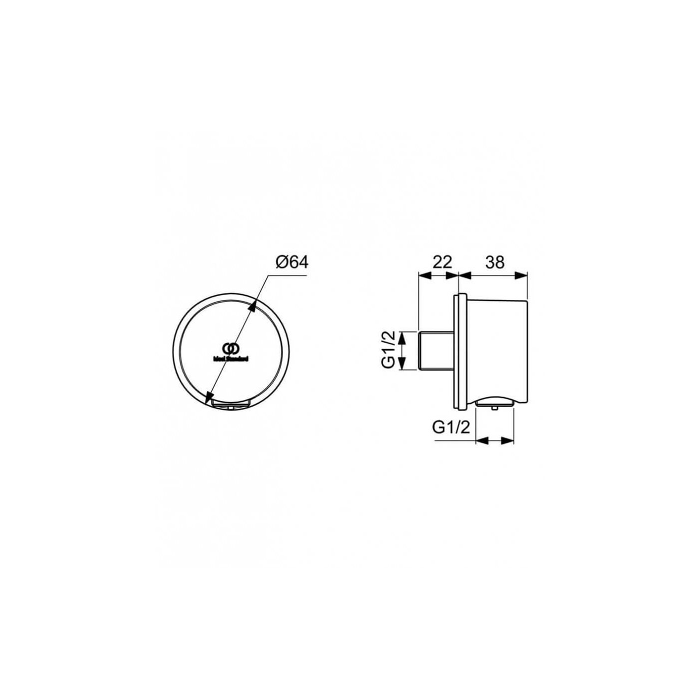 Zestaw Natryskowy Cerafine Chrom BD189AA Ideal Standard