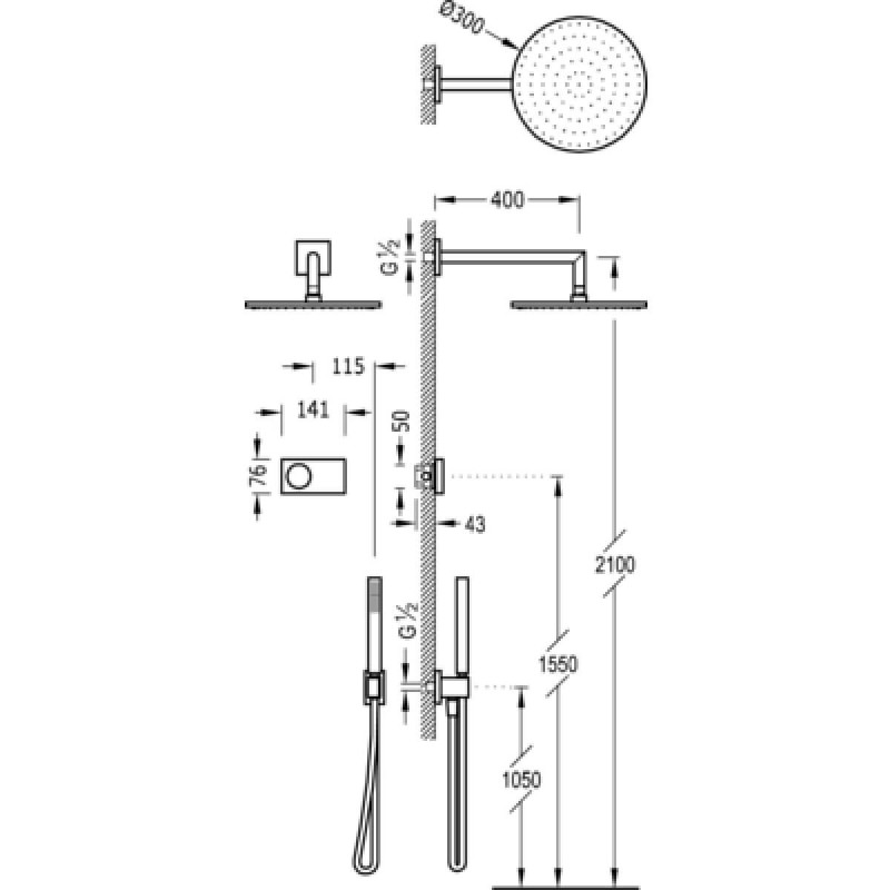Zestaw Elektroniczny Podtynkowy Exclusive 092.865.58 Tres