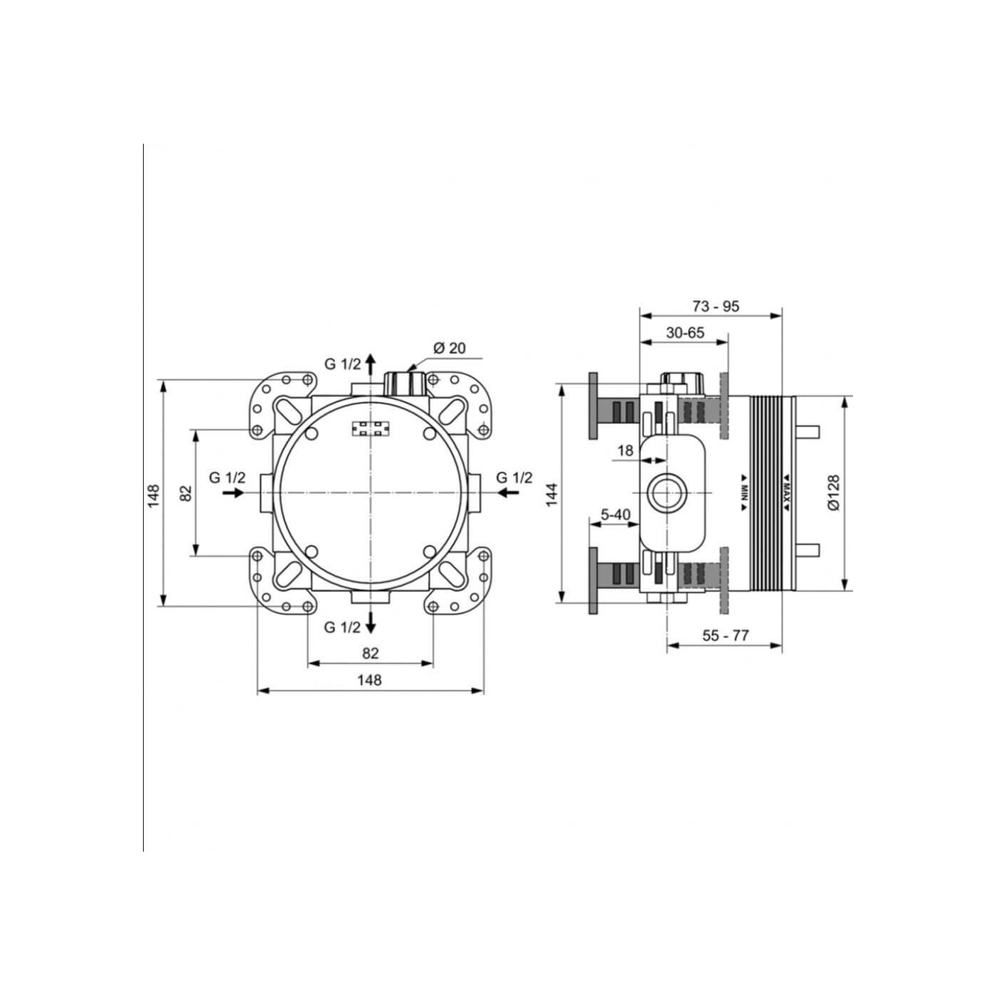 Zestaw Natryskowy Cerafine Chrom BD190AA Ideal Standard