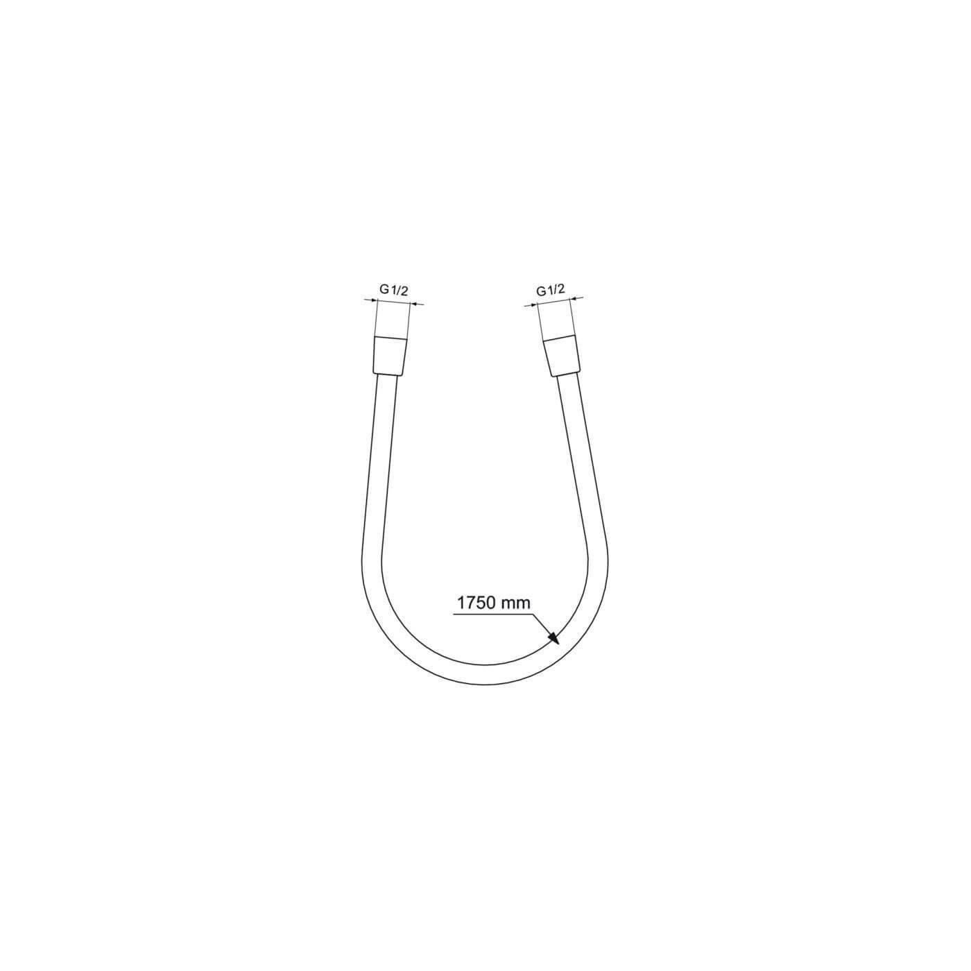 Zestaw Prysznicowy Ceraline Chrom BD192AA Ideal Standard