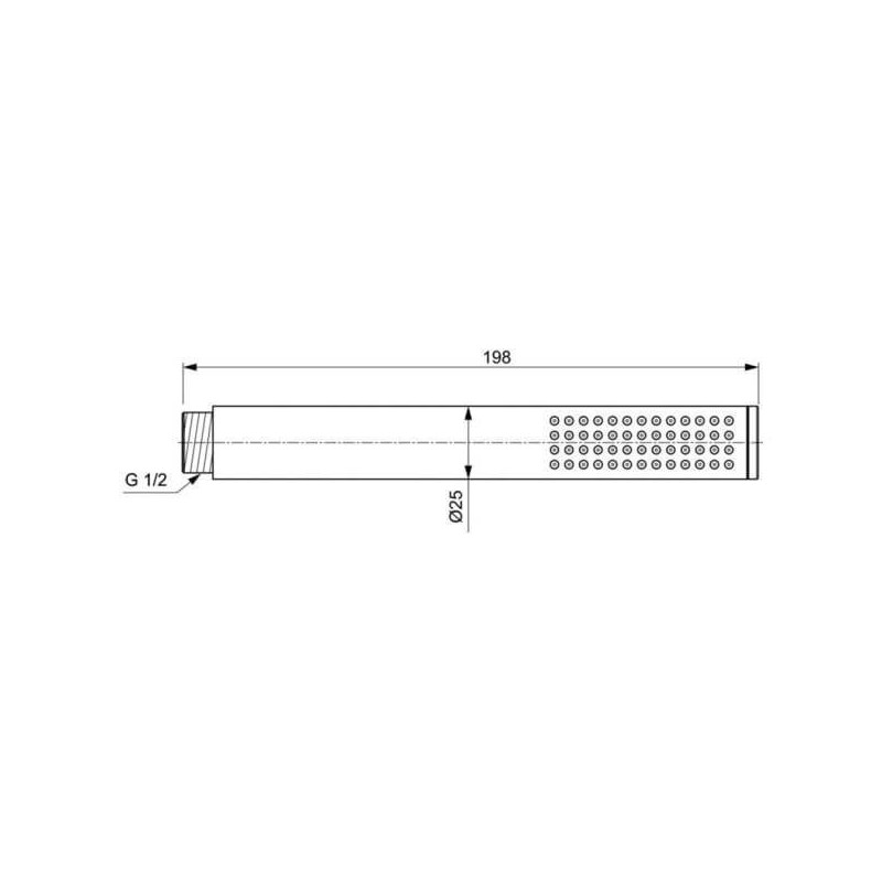 Zestaw Prysznicowy Ceraline Chrom BD192AA Ideal Standard