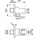 Zestaw Prysznicowy Ceraline Chrom BD192AA Ideal Standard