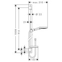 Zestaw Prysznicowy Raindance Select S 120 26633000 Hansgrohe
