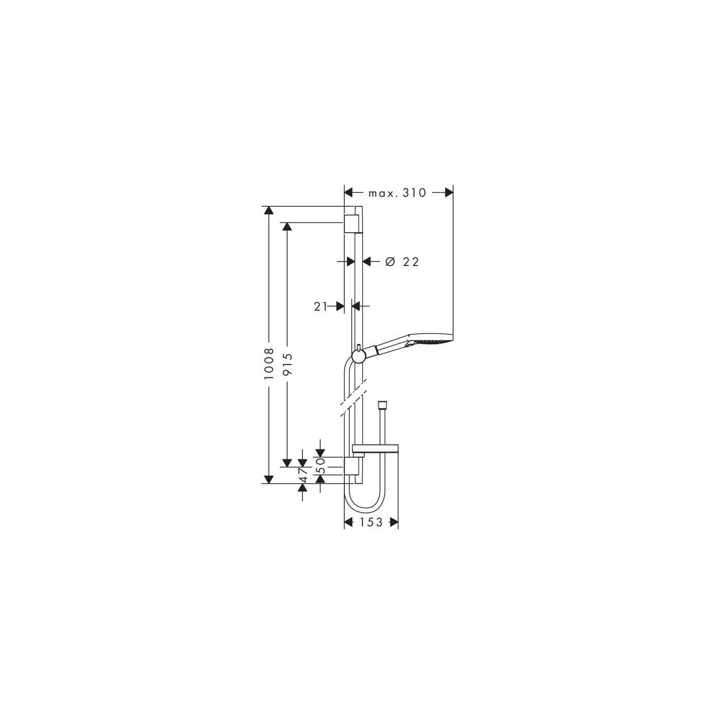 Zestaw Prysznicowy Raindance Select S 120 26633000 Hansgrohe