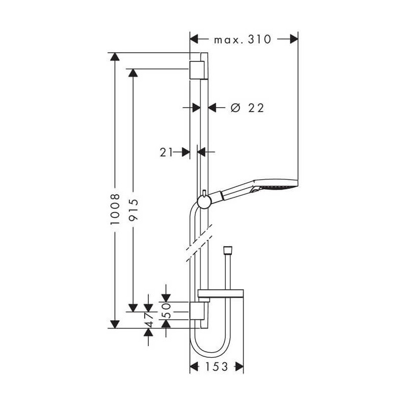 Zestaw Prysznicowy Raindance Select S 120 26633000 Hansgrohe
