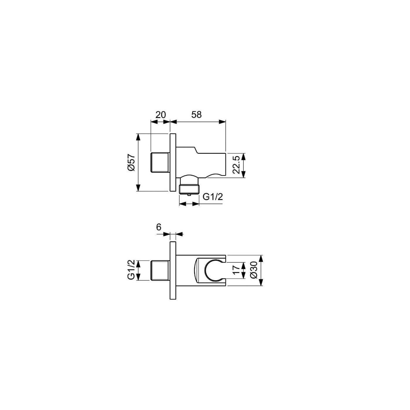 Zestaw Prysznicowy Ceraline Czarny Mat BD192XG Ideal Standard