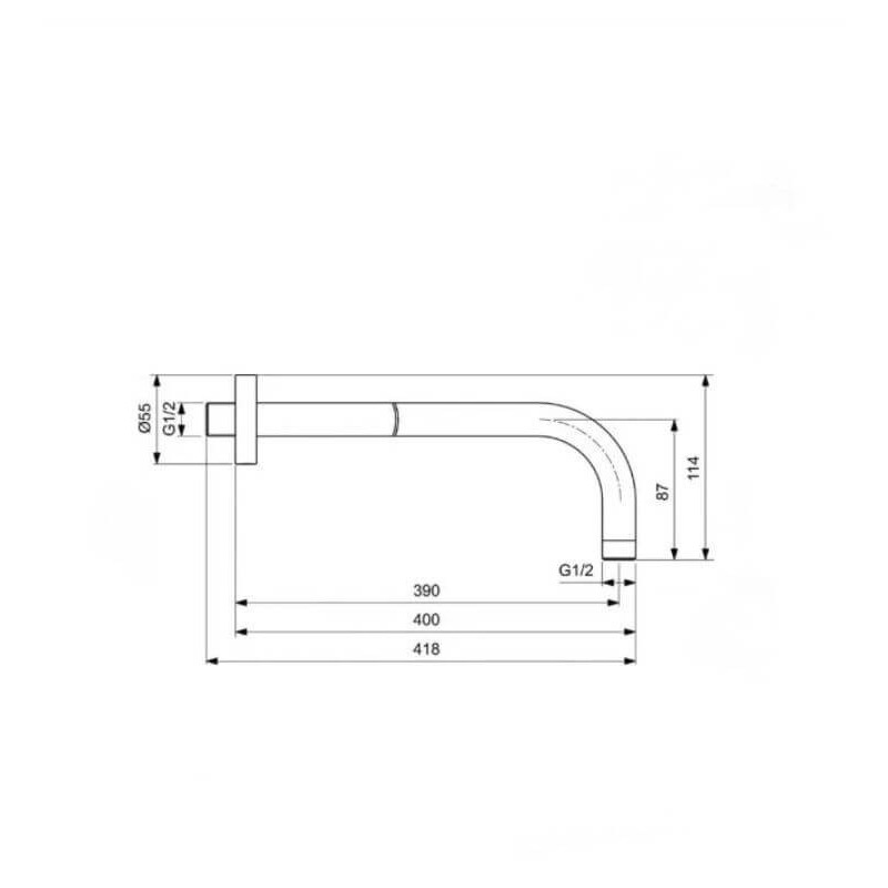 Zestaw Prysznicowy Ceraline Czarny Mat BD192XG Ideal Standard