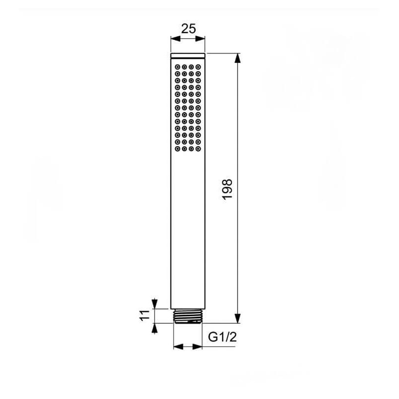 Zestaw Prysznicowy Ceraline Czarny Mat BD192XG Ideal Standard