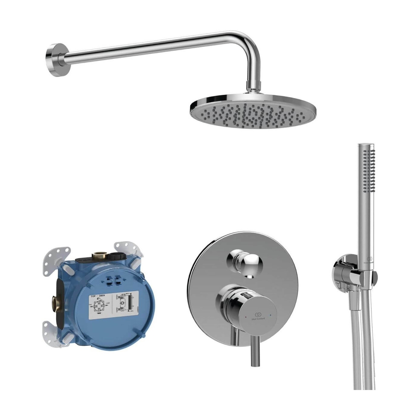 Zestaw Natryskowy Ceraline Chrom BD193AA Ideal Standard
