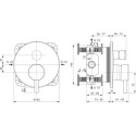 Zestaw Natryskowy Ceraline Chrom BD193AA Ideal Standard
