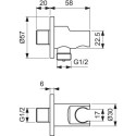 Zestaw Natryskowy Ceraline Chrom BD193AA Ideal Standard