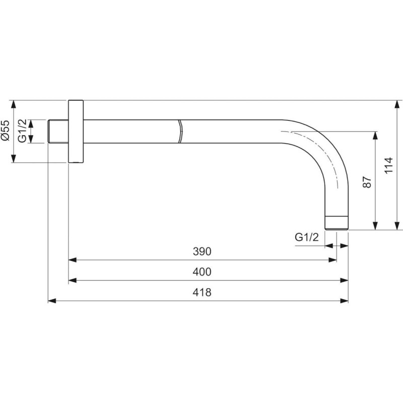 Zestaw Natryskowy Ceraline Chrom BD193AA Ideal Standard