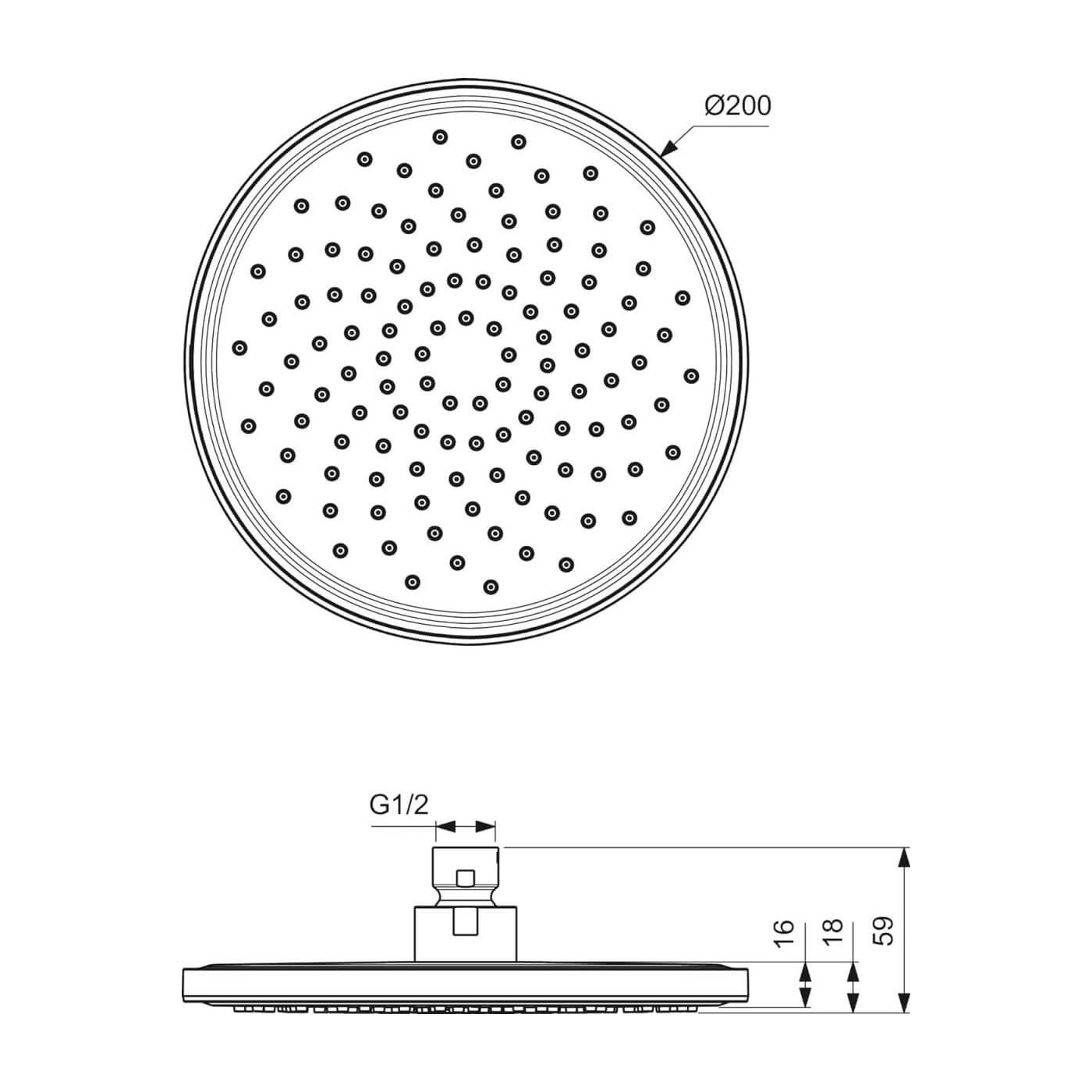 Zestaw Natryskowy Ceraline Chrom BD193AA Ideal Standard