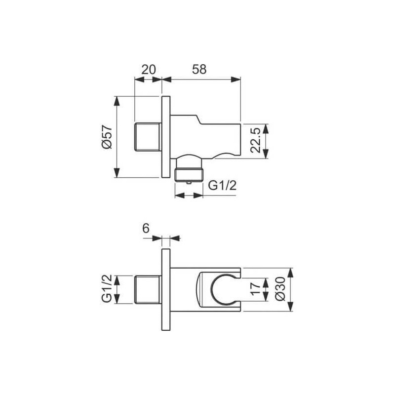 Zestaw Prysznicowy Idealrain Czarny Mat BD389XG Ideal Standard