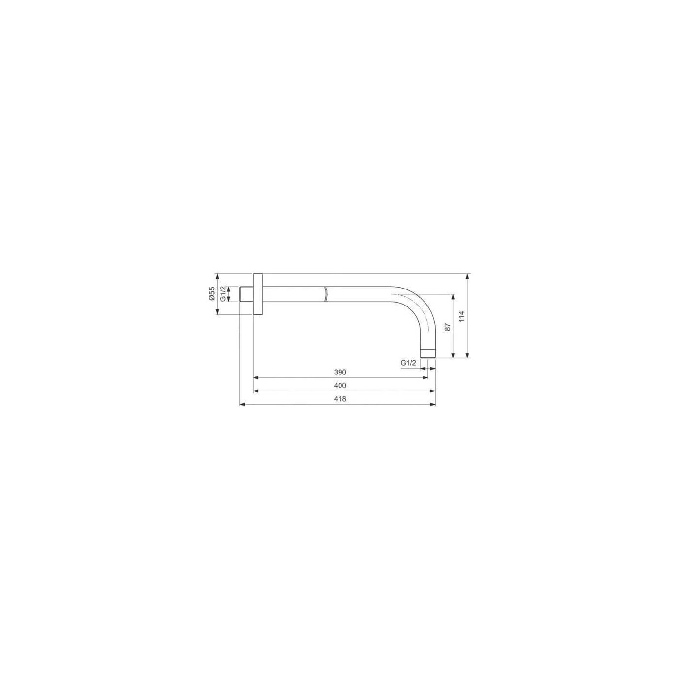 Zestaw Prysznicowy Idealrain Czarny Mat BD389XG Ideal Standard