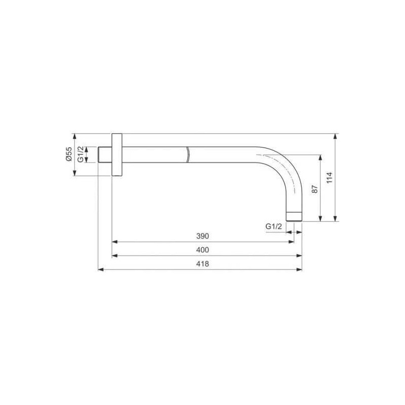 Zestaw Prysznicowy Idealrain Czarny Mat BD389XG Ideal Standard