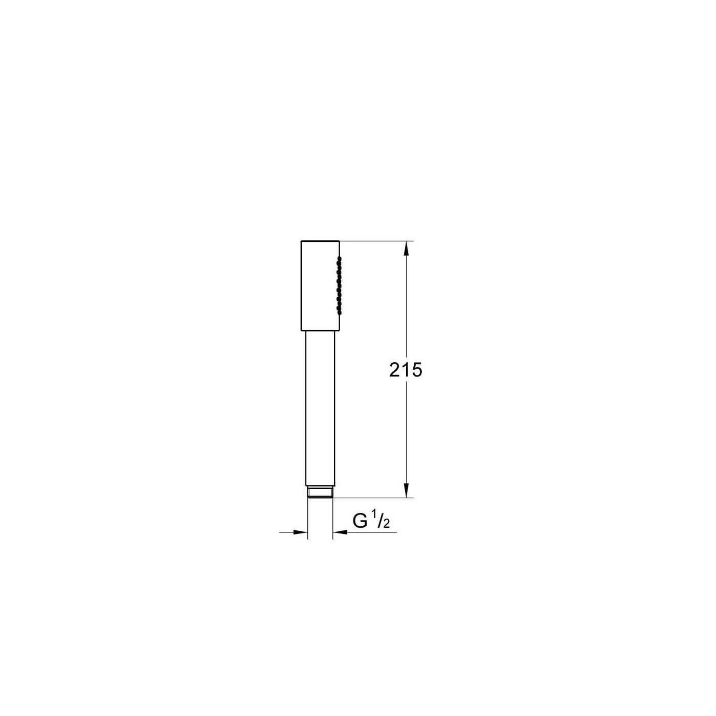 Jednostrumieniowy Prysznic Ręczny Rainshower Aqua Stick 26866DC0 Grohe