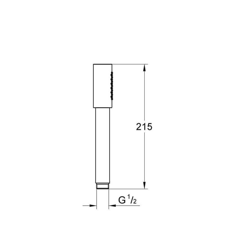 Jednostrumieniowy Prysznic Ręczny Rainshower Aqua Stick 26866DC0 Grohe