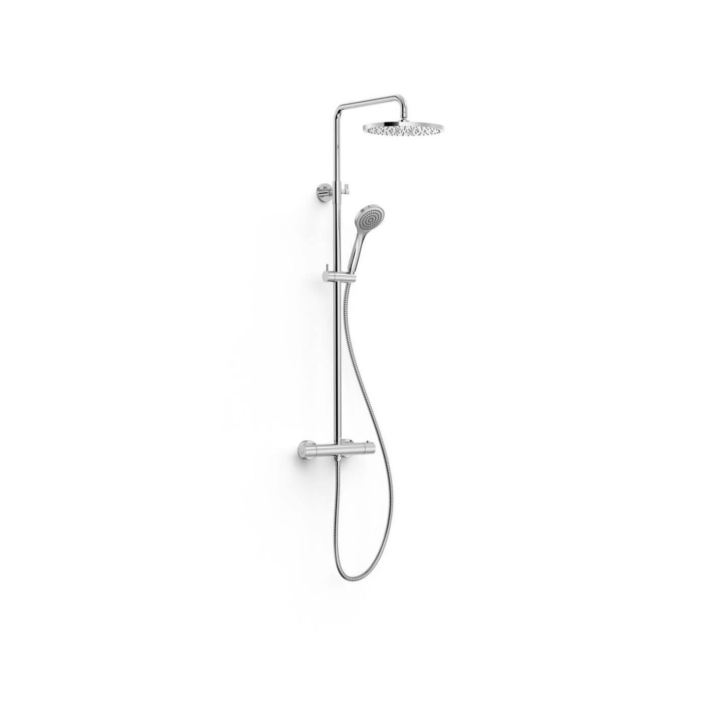 Zestaw Prysznicowy Termostatyczny Base Plus Chrom 21639524 Tres