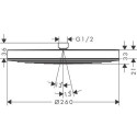 Deszczownica Pulsify S 260 Biały Mat 24140700 Hansgrohe
