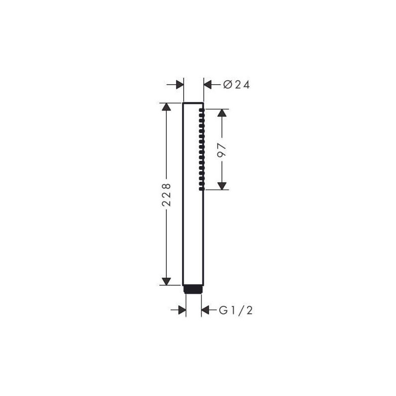 Słuchawka Prysznicowa Slim Pulsify S EcoSmart Biały Mat 24125700 Hansgrohe