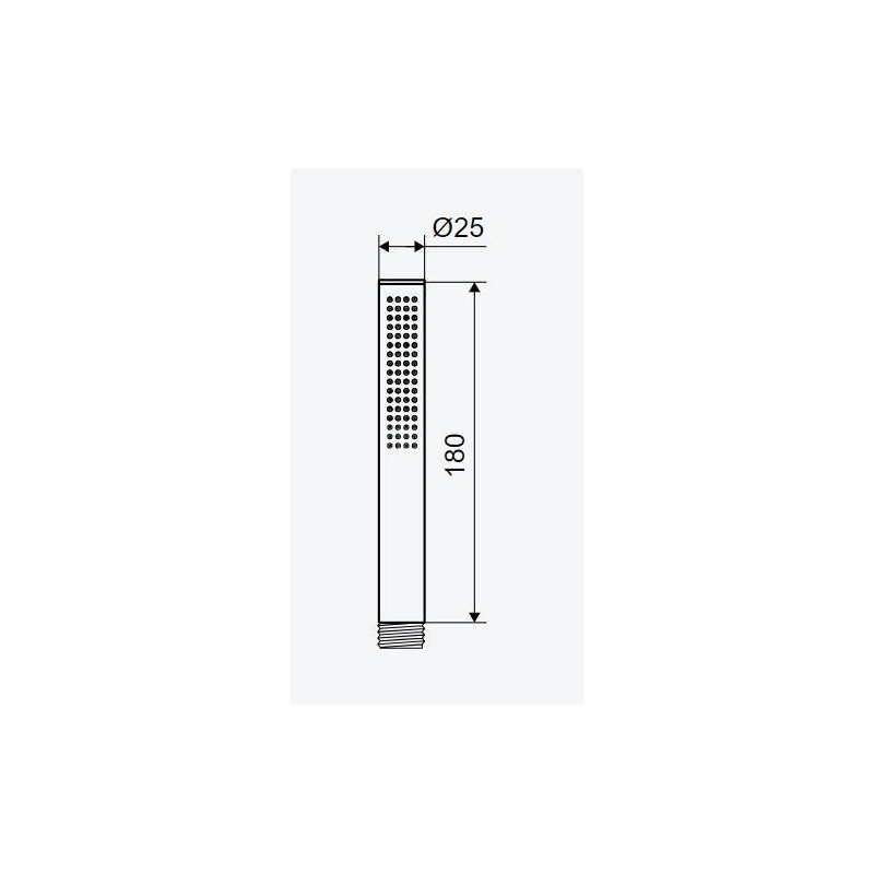 Słuchawka Prysznicowa Loka Miedziany Szczotkowany AREX.SH.023CB Excellent