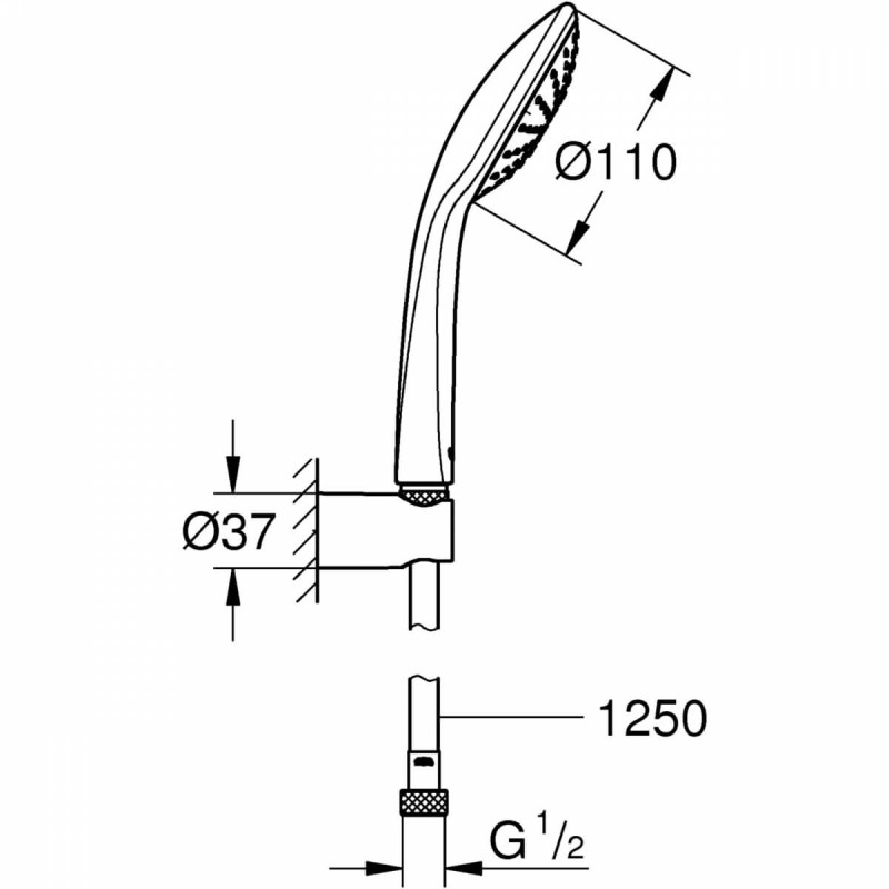 Zestaw Prysznicowy Euphoria 110 Mono 27354000 Grohe