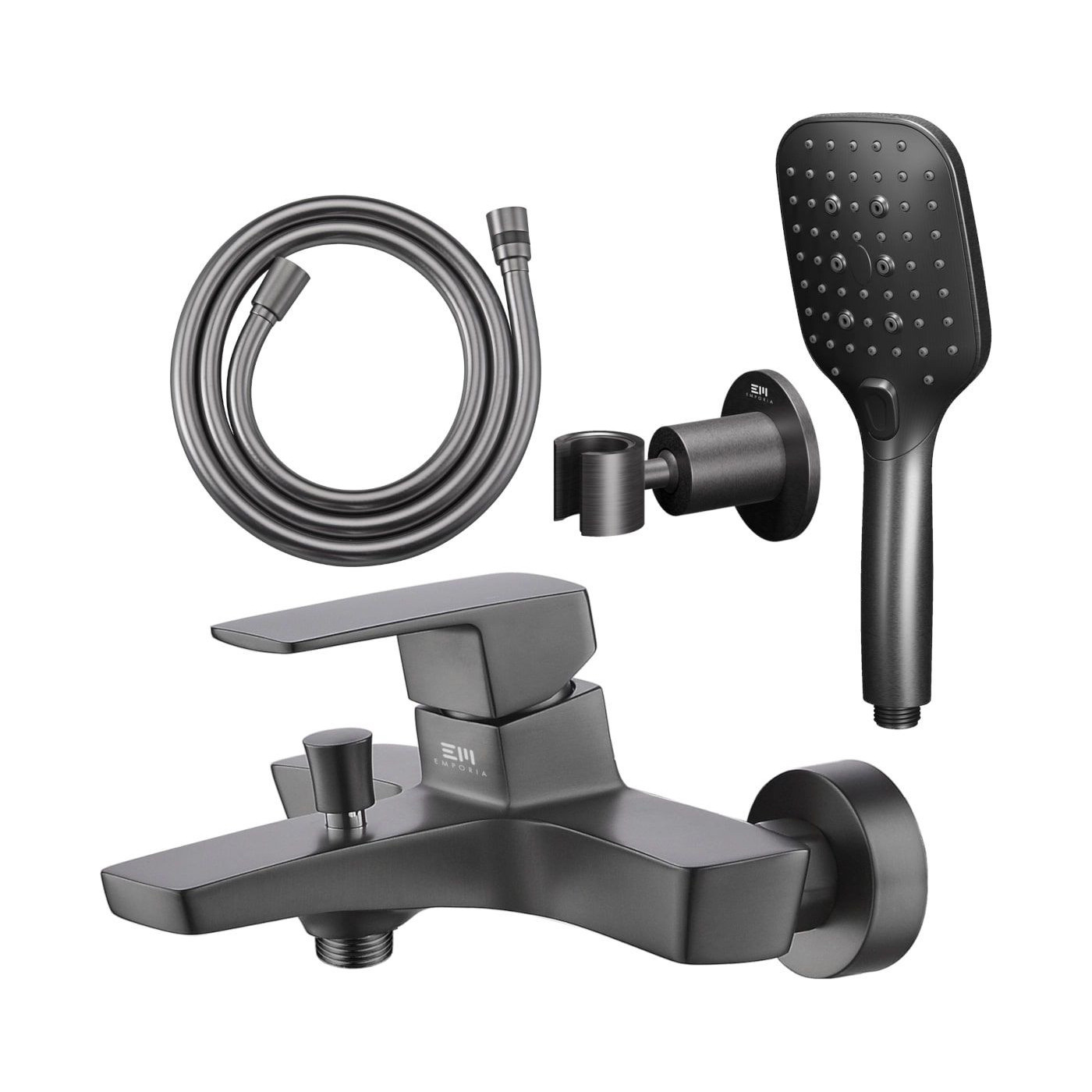 Zestaw Prysznicowy Teo Gun Metal Emporia