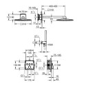Zestaw Prysznicowy Podtynkowy Z Deszczownicą Rainshower Smartactive 310 Cube SmartControl 34873000 Grohe