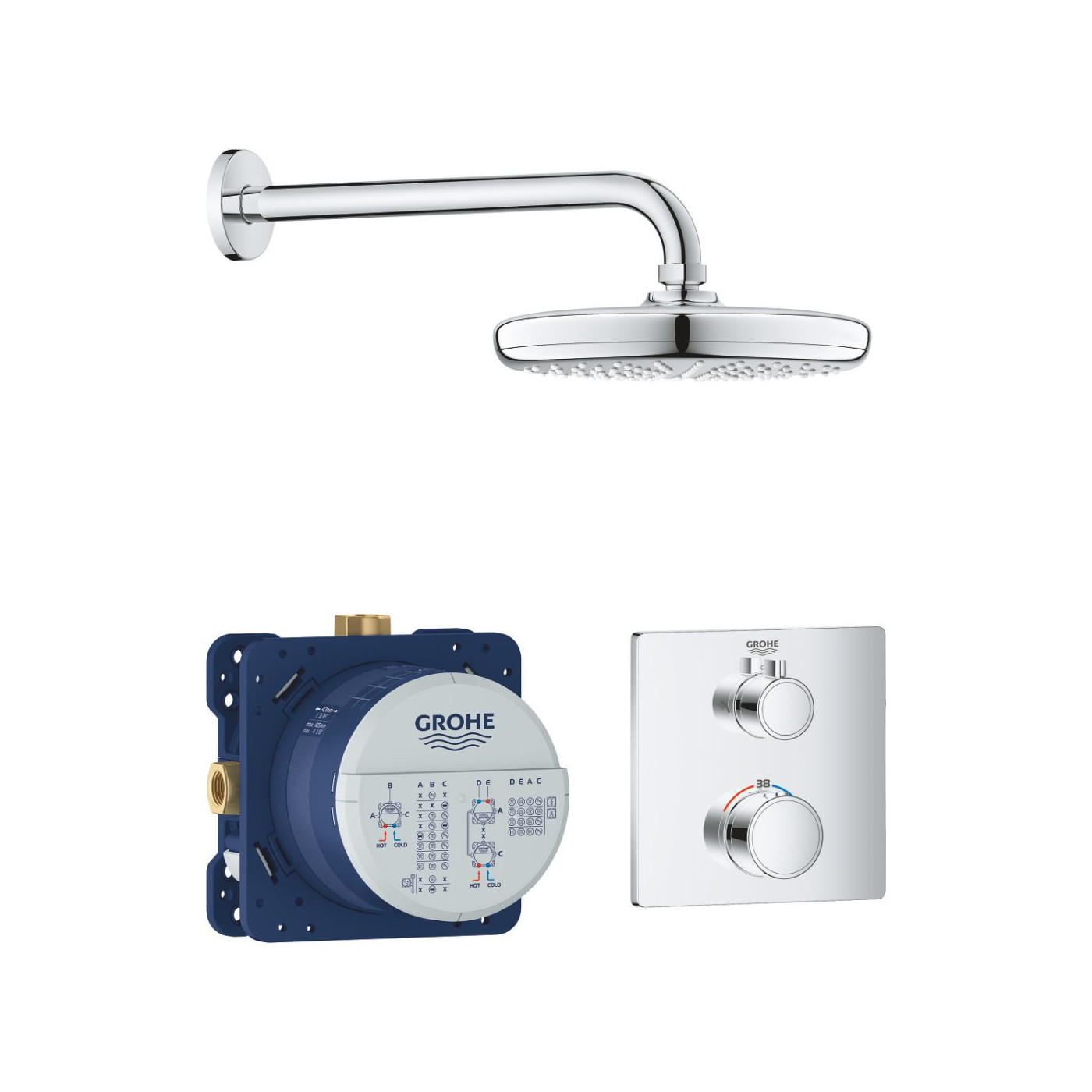 Zestaw Prysznicowy Grohtherm Tempesta 210 34728000 Grohe