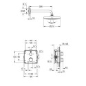 Zestaw Prysznicowy Grohtherm Tempesta 210 34728000 Grohe
