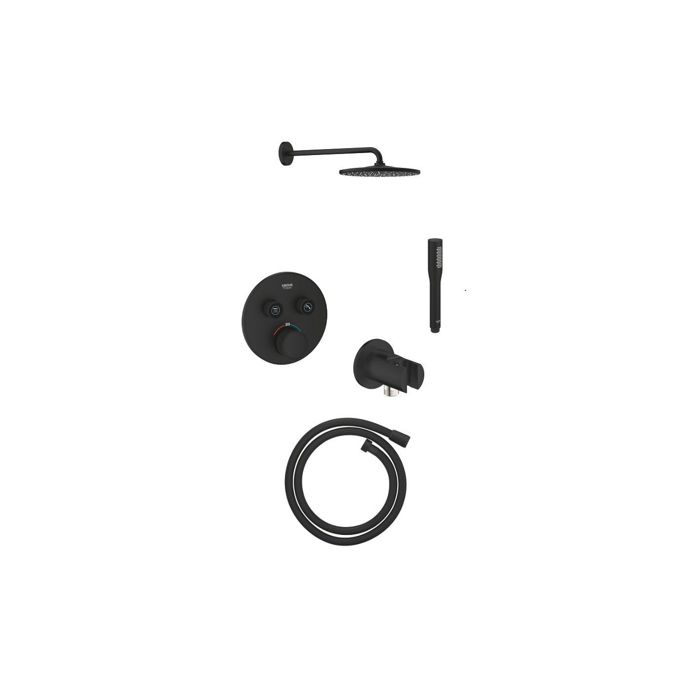 Zestaw Prysznicowy Podtynkowy 18.1 SmartBox Phantom Black Grohe