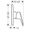 Zestaw Podtynkowy Prysznicowy Logis 71666000 Hansgrohe