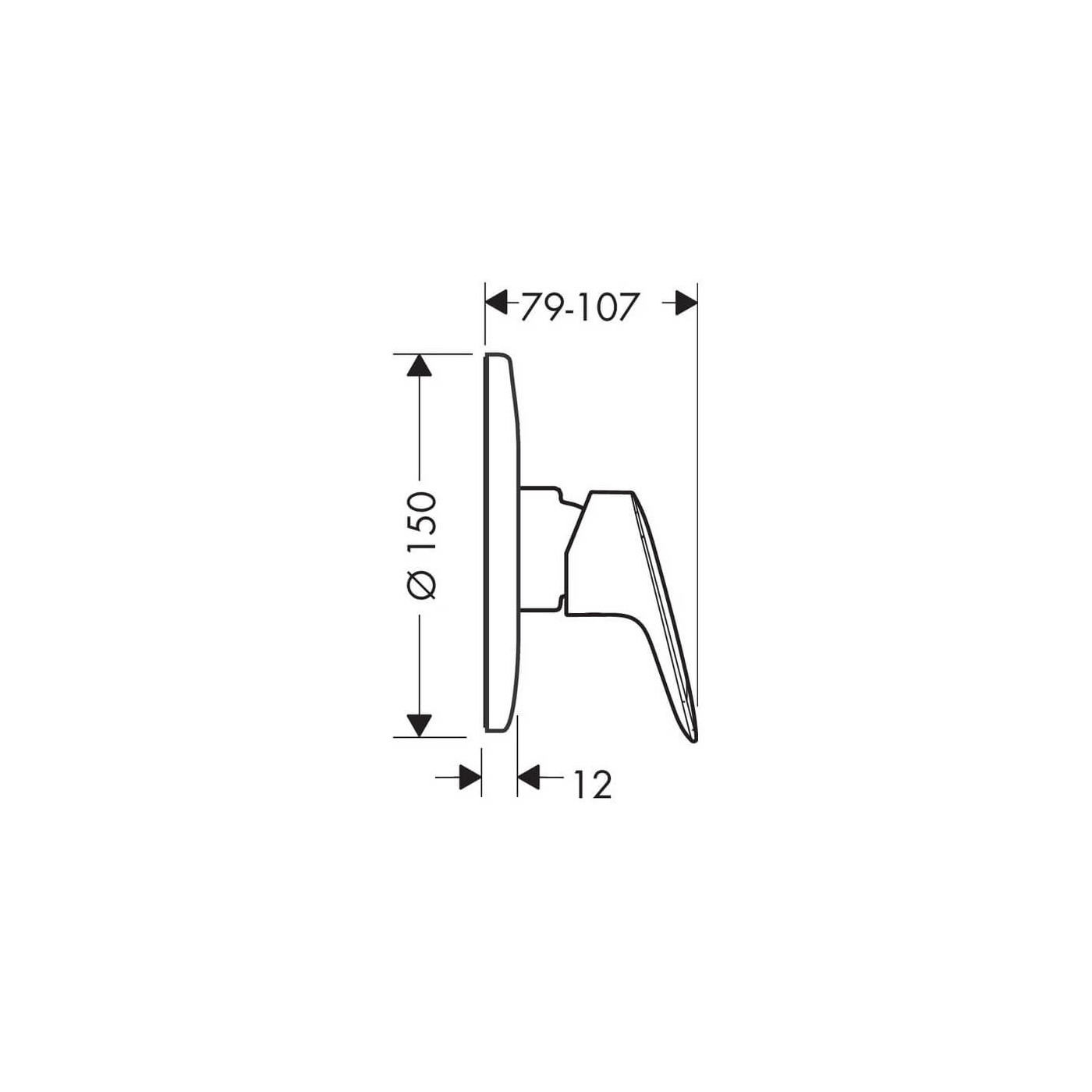 Zestaw Podtynkowy Prysznicowy Logis 71666000 Hansgrohe