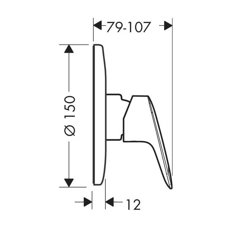 Zestaw Podtynkowy Prysznicowy Logis 71666000 Hansgrohe